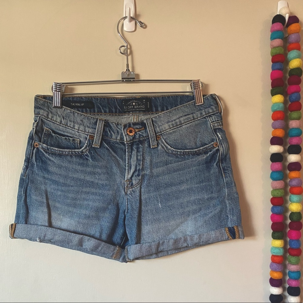 Lucky brand the roll up jean shorts 00/24
